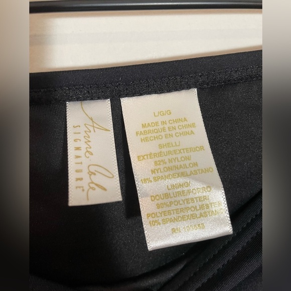 Anne Cole Live In Color Side Tie Black Swim Bottoms Size Large Beach 🏝️ ☀️ - Picture 3 of 7